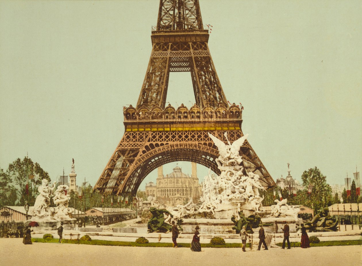 Eyfel Kulesi ve Çeşmesi, Exposition Universelle, Paris, Fransa, c.1900 by Detroit Publishing Co.