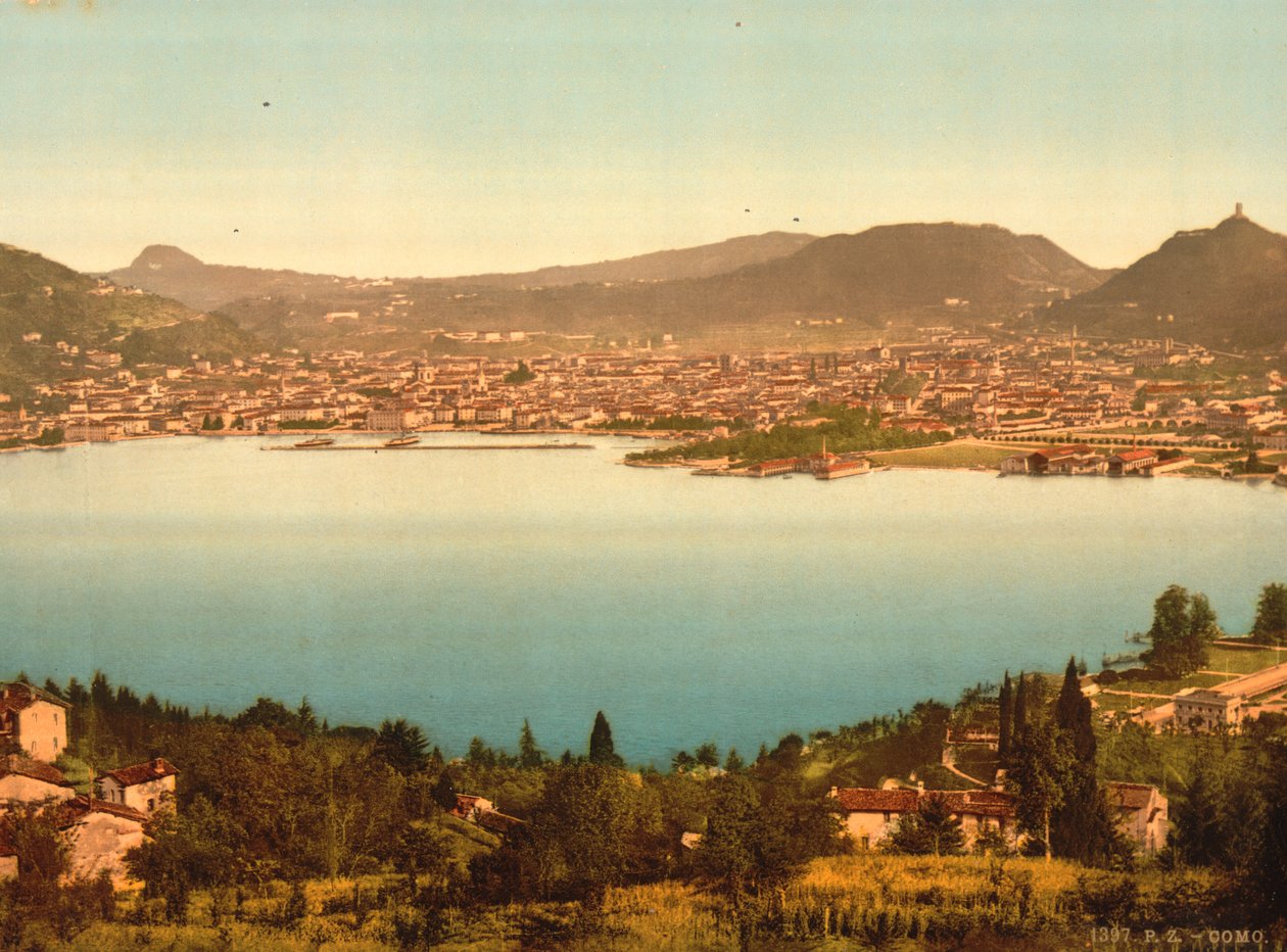 Genel Görünüm, Como, Como Gölü, İtalya, c.1900 by Detroit Publishing Co.