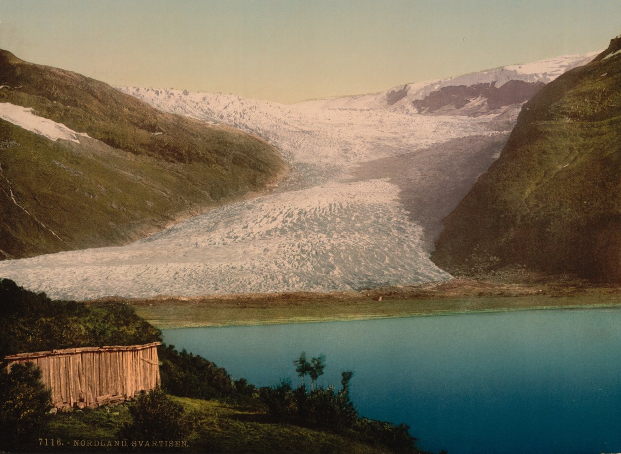 Buzul, Svartisen, Norveç, Fotokrom Baskı, c.1900 by Detroit Publishing Co.