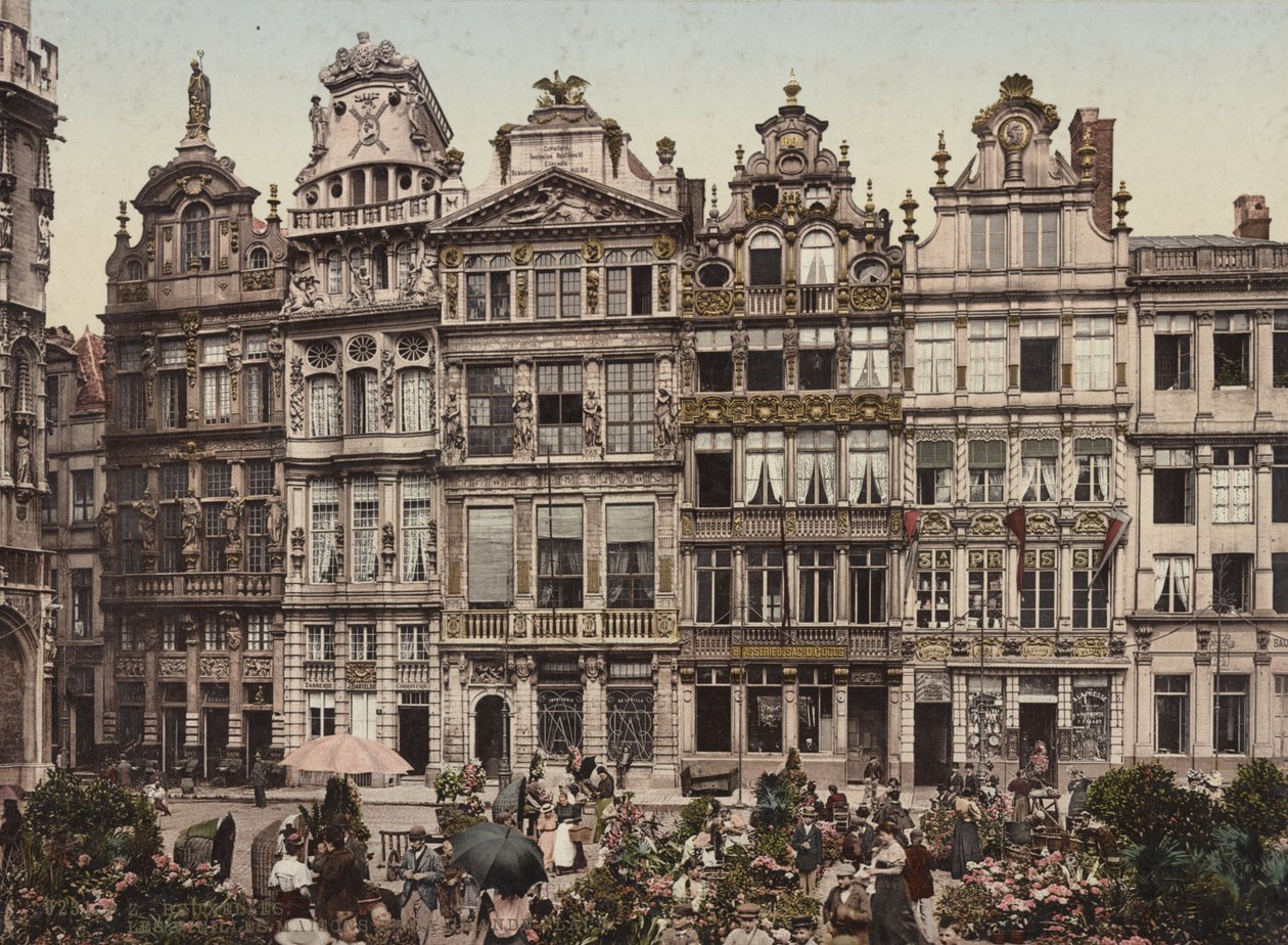 Grand Place, Brüksel, c.1900 by Detroit Publishing Co.