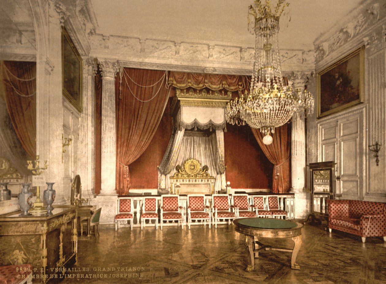 Grand Trianon, İmparatoriçenin odası, Versailles, c.1890-1900 by Detroit Publishing Co.