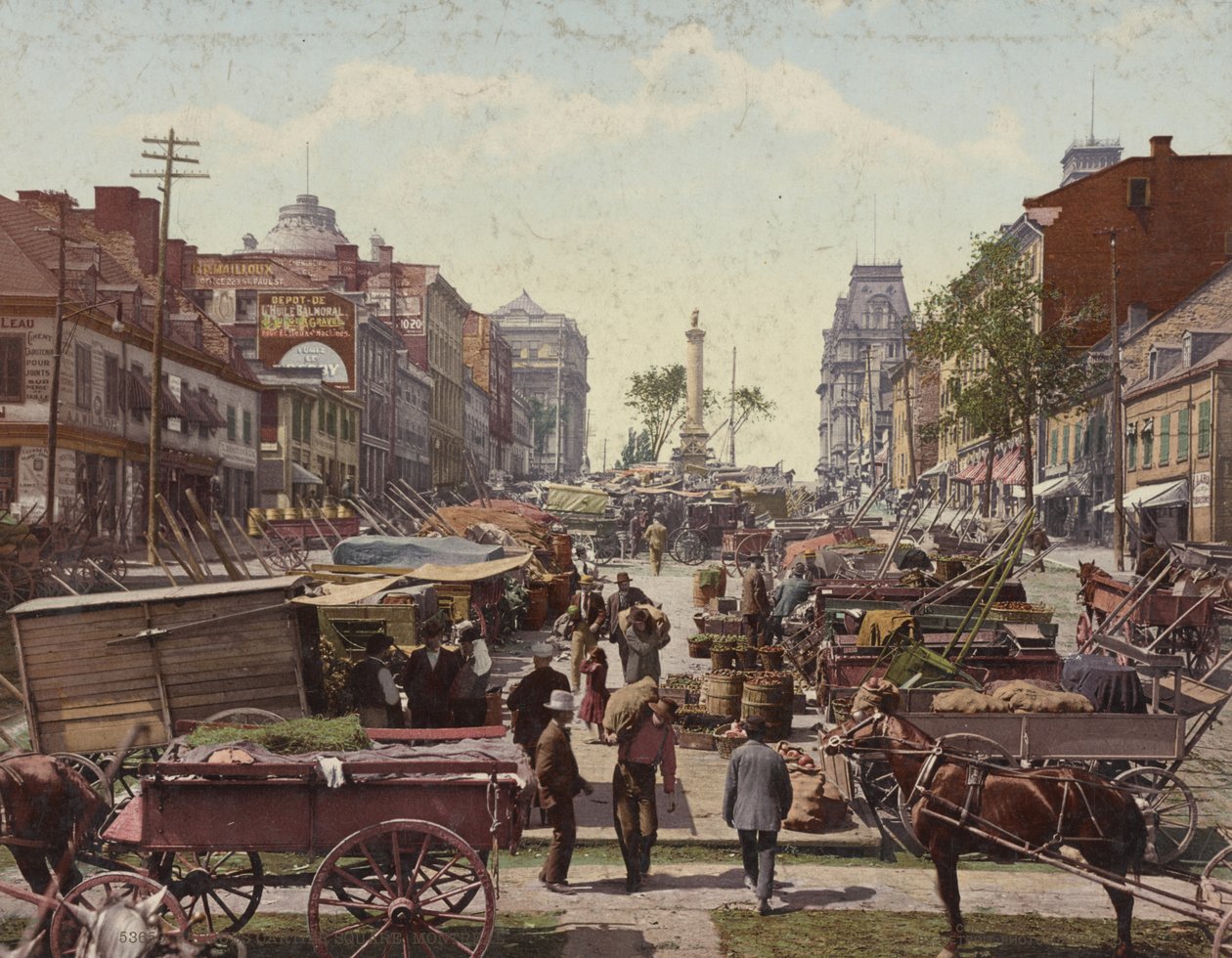 Jacques Cartier Meydanı, Montreal, 1901 by Detroit Publishing Co.