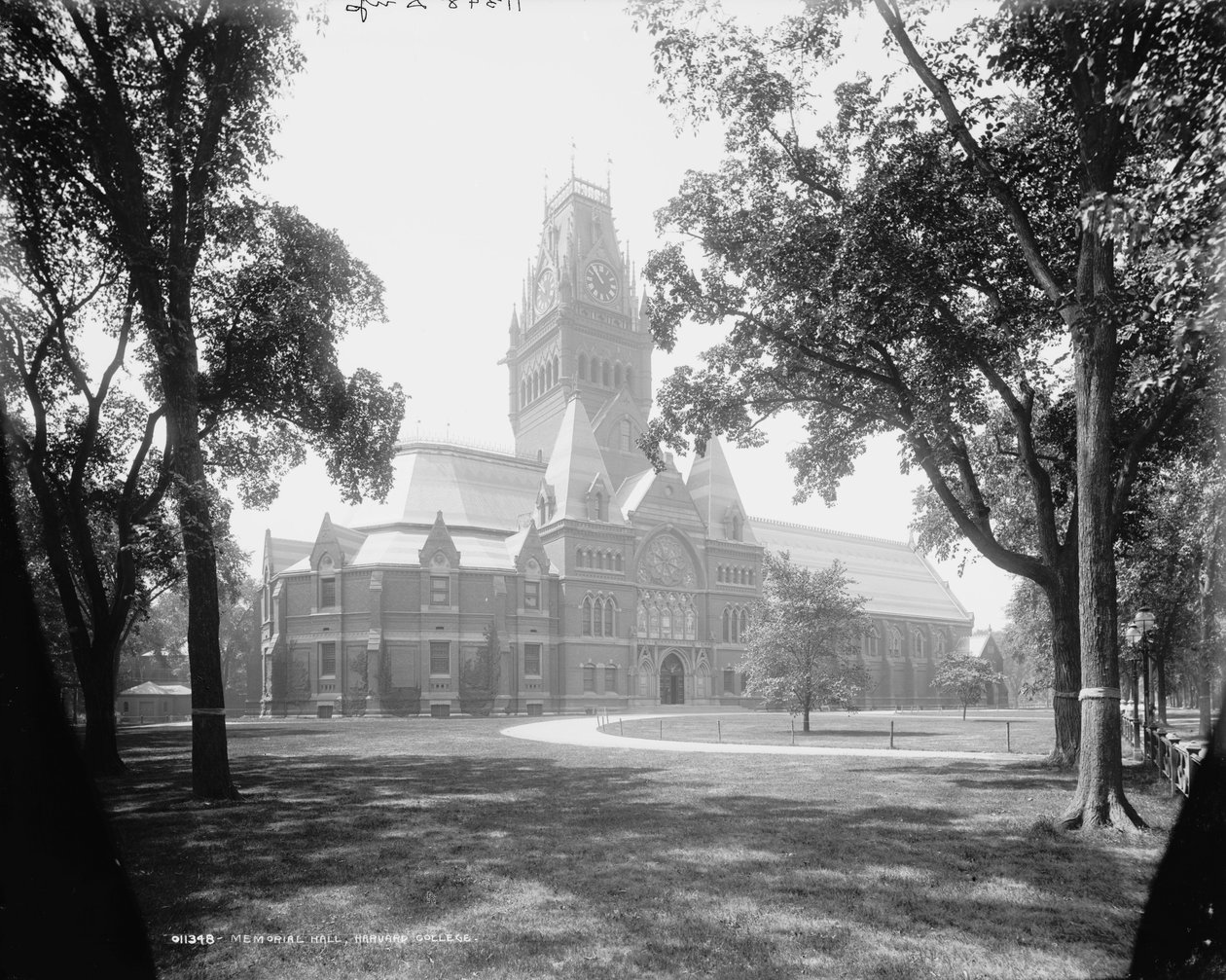 Memorial Hall, Harvard College, c.1899  by Detroit Publishing Co.