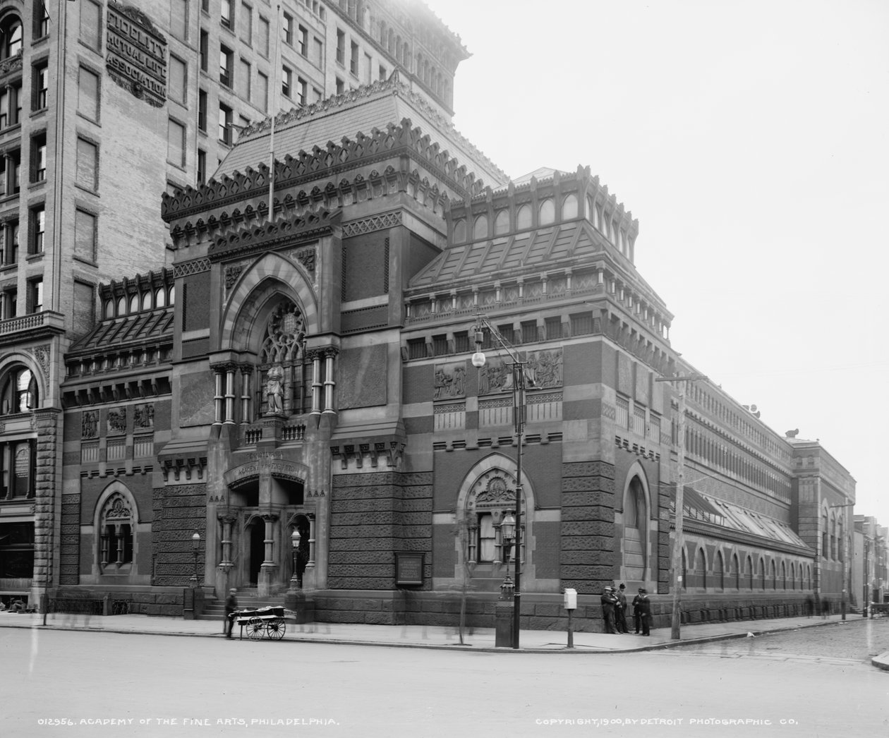 Pennsylvania Güzel Sanatlar Akademisi, Philadelphia, Pennsylvania, ABD, c.1900 (s/b fotoğraf) by Detroit Publishing Co.