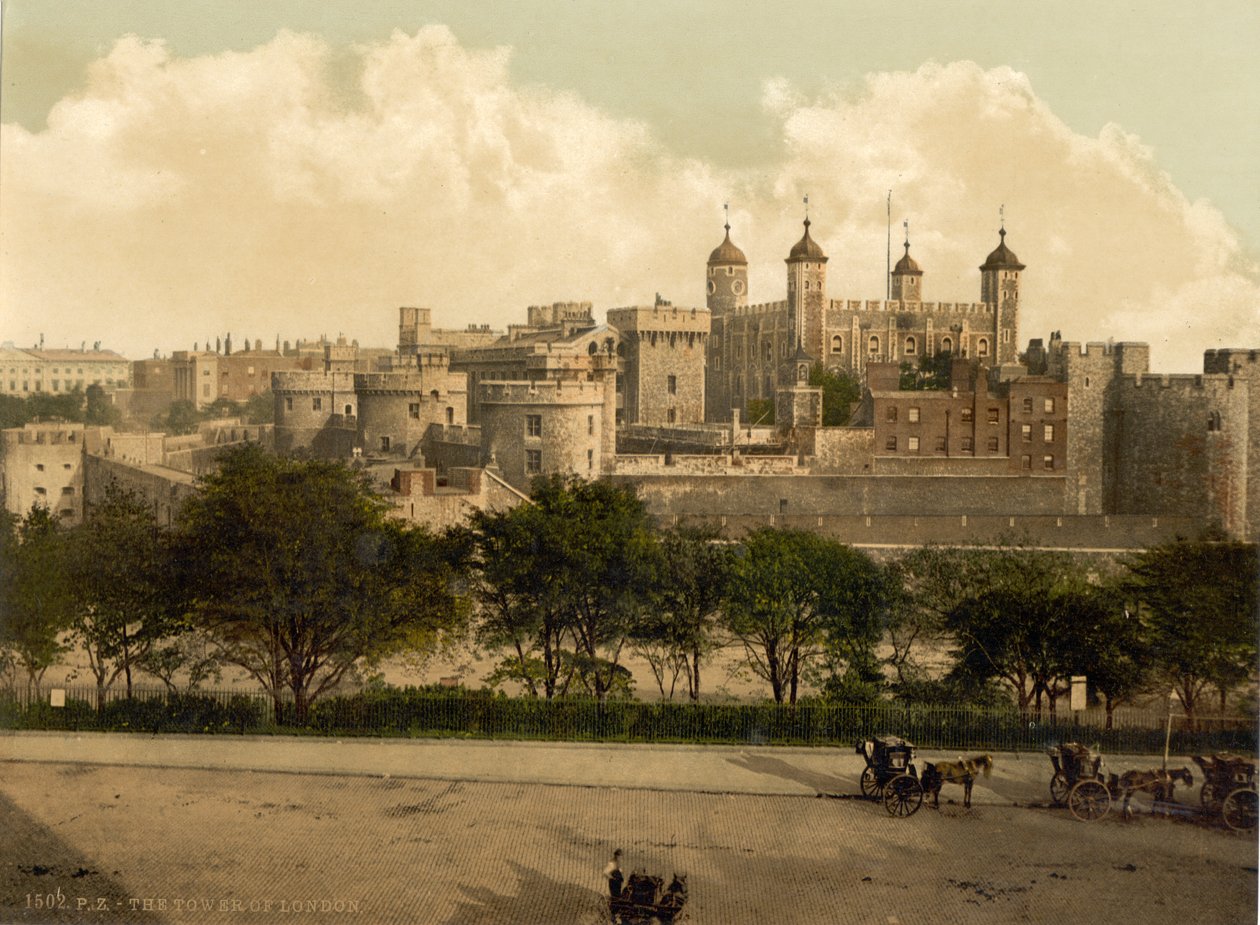 Londra Kulesi, 1890-1900 dolayları by Detroit Publishing Co.