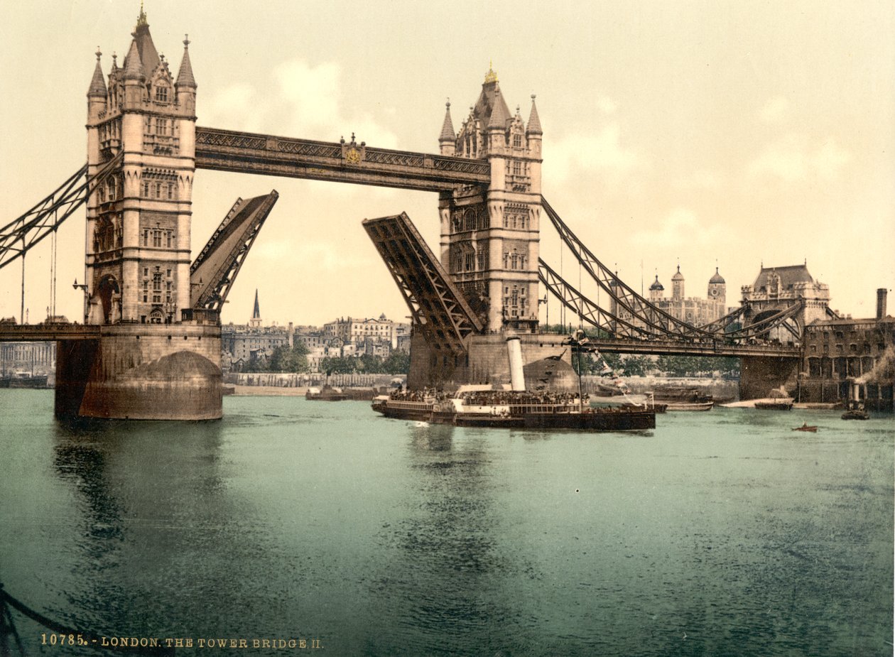 Tower Bridge, Londra by Detroit Publishing Co.