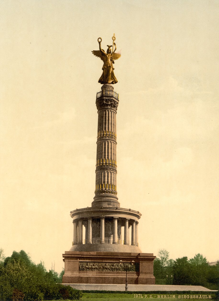 Zafer Sütunu, Berlin, Almanya, c.1900 by Detroit Publishing Co.