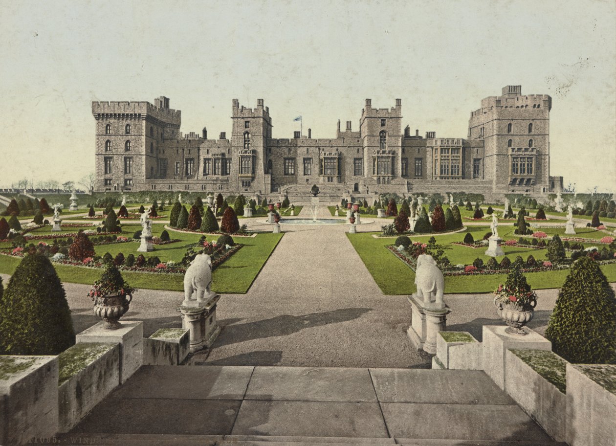 Windsor Kalesi Doğu Terası, c.1900 by Detroit Publishing Co.