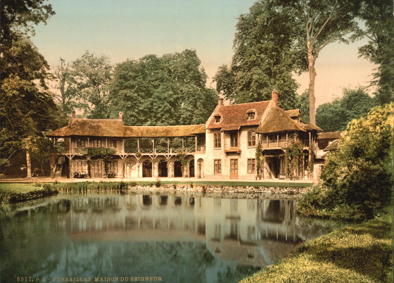 Petit Trianon Parkı, Maison du Seigneur, Versailles, c.1890-1900 (fotokrom) by Detroit Publishing Co.