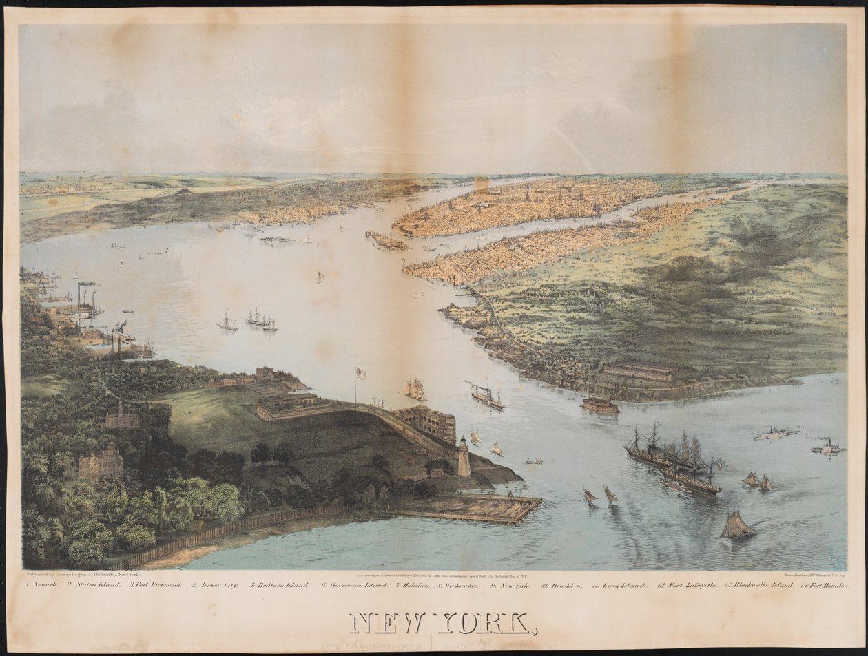 New York, 1868 by Deutz Brothers