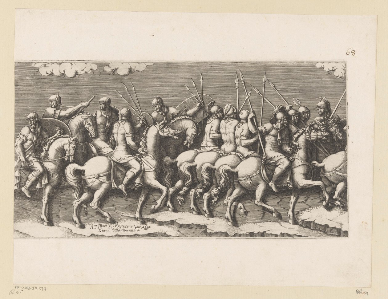 Silahlı atlıların alayı (orta kısım) by Diana Mantuana