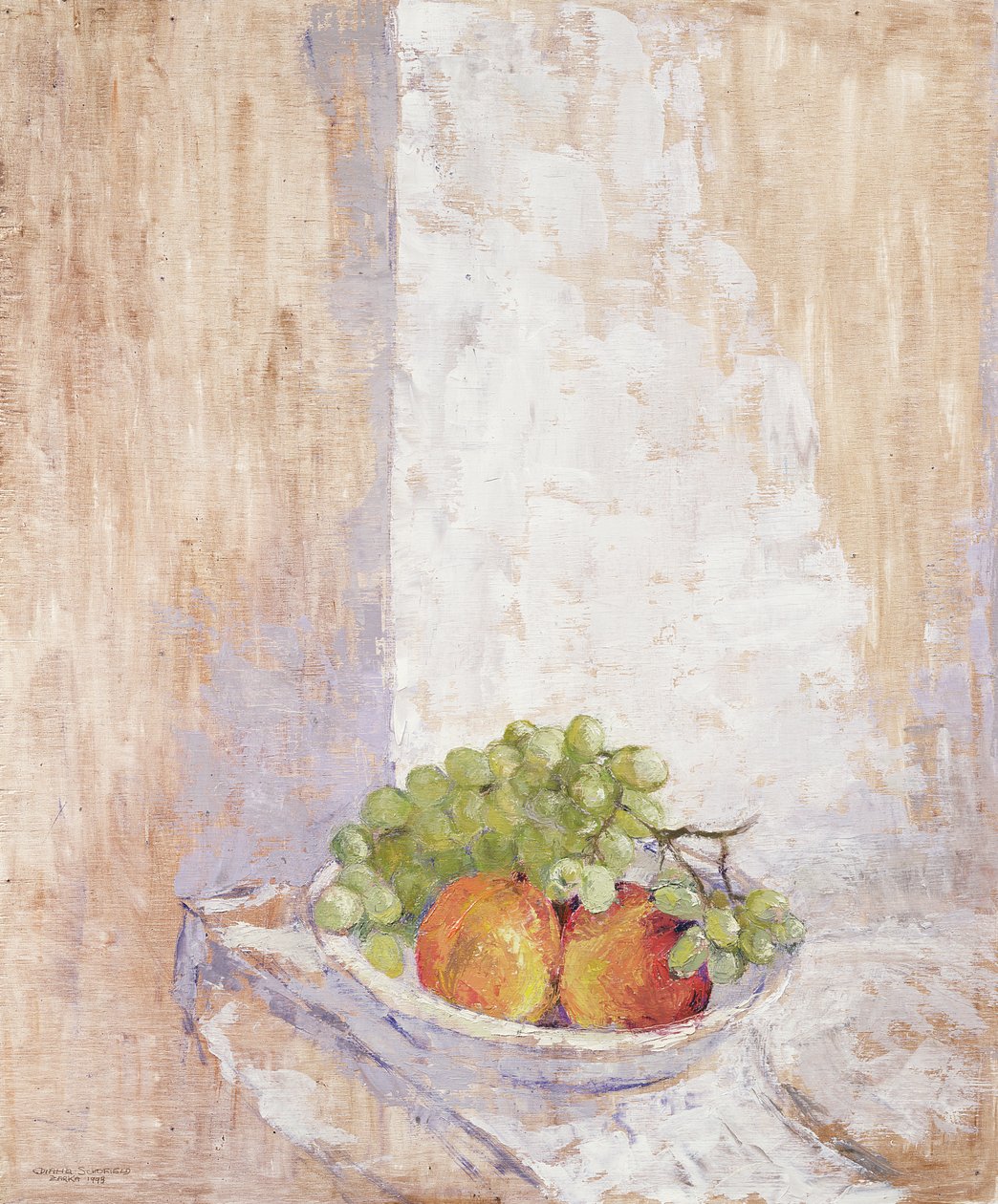 Şeftali ve Üzüm, 1993 (kurulu) by Diana Schofield