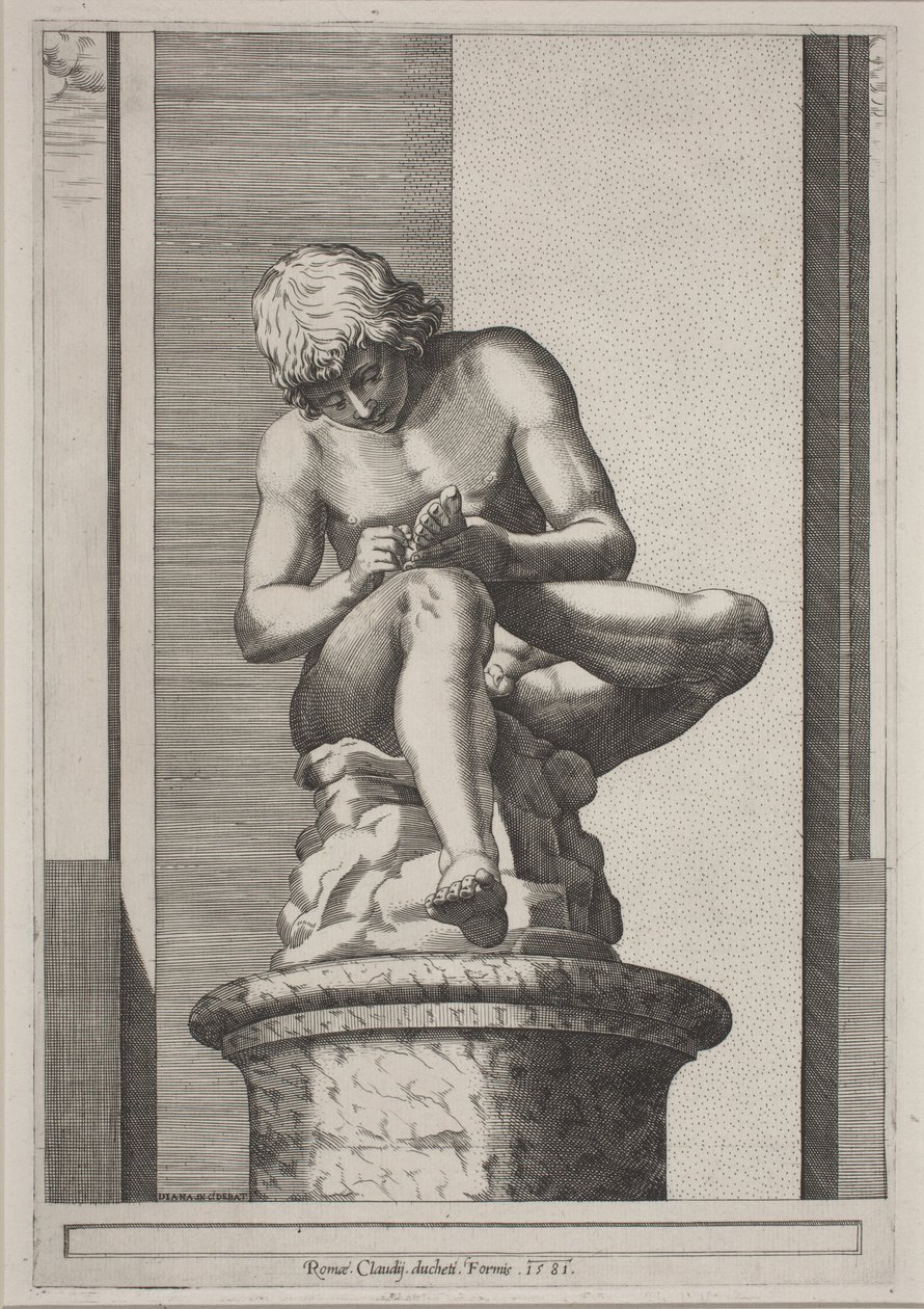 Spinario by Diana Scultori
