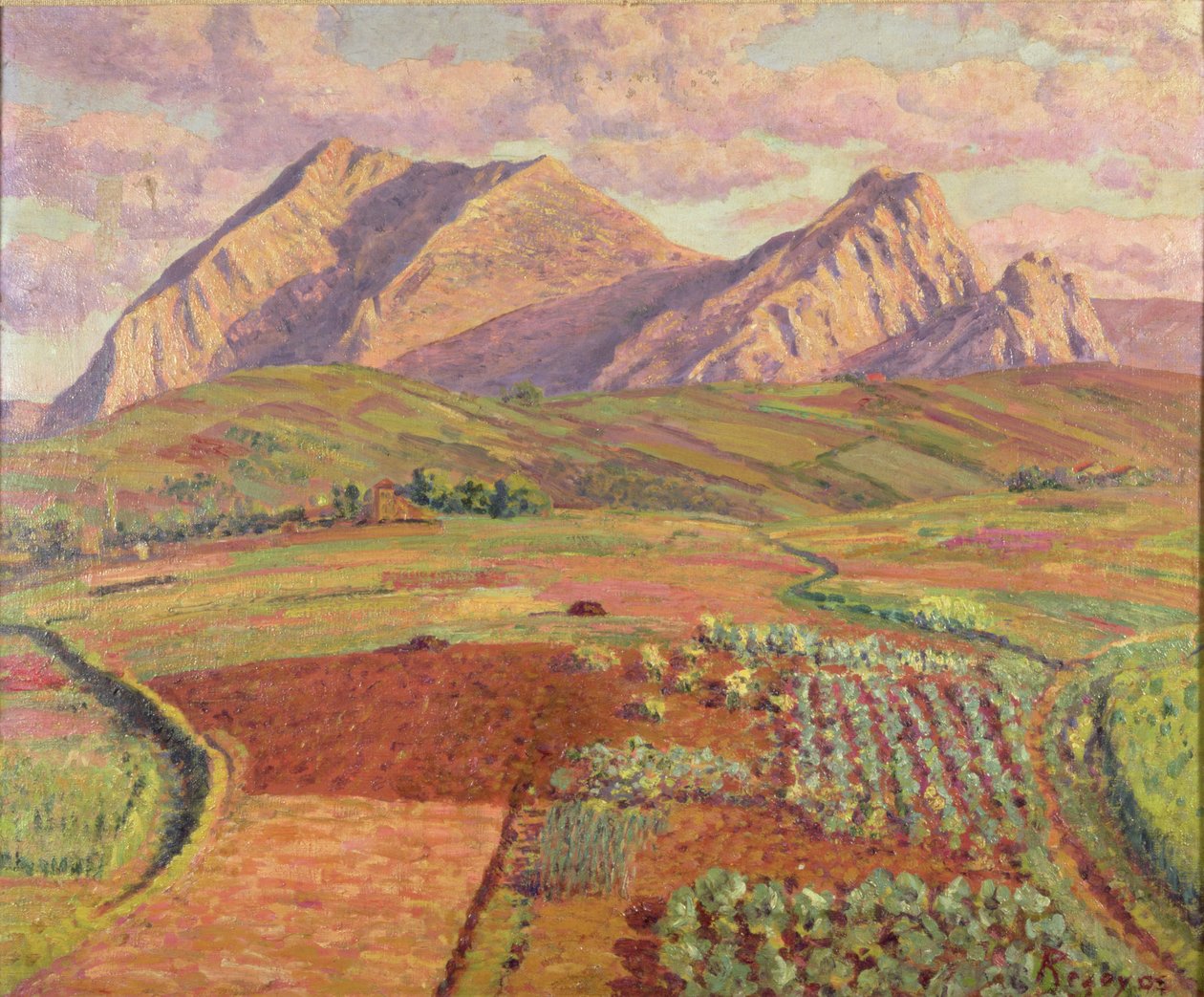 Manzara (tuval üzerine yağlı boya) by Diario or Dario de Regoyos y Valdes
