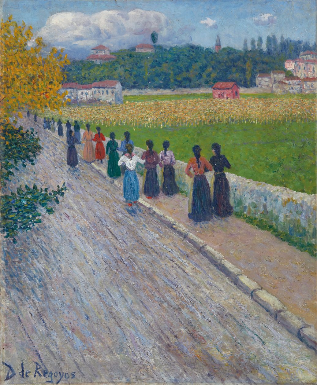 Fabrikadan Çıkış, 1902 by Diario or Dario de Regoyos y Valdes
