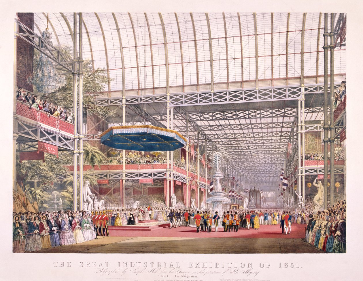 Büyük Sergi, Crystal Palace, Hyde Park, Londra, 1851 by Dickinson Brothers