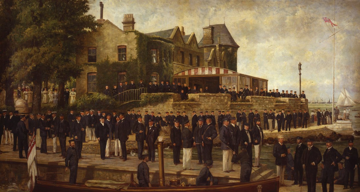 Kraliyet Yat Filosu Üyelerinin Birleşik Portresi, 1895 by Dickinson and Foster