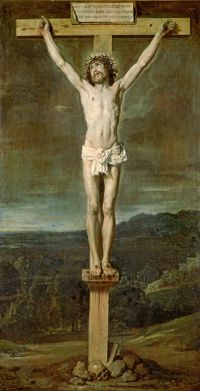 Christ alive on the cross at Calvary, 1631  by Diego Velázquez
