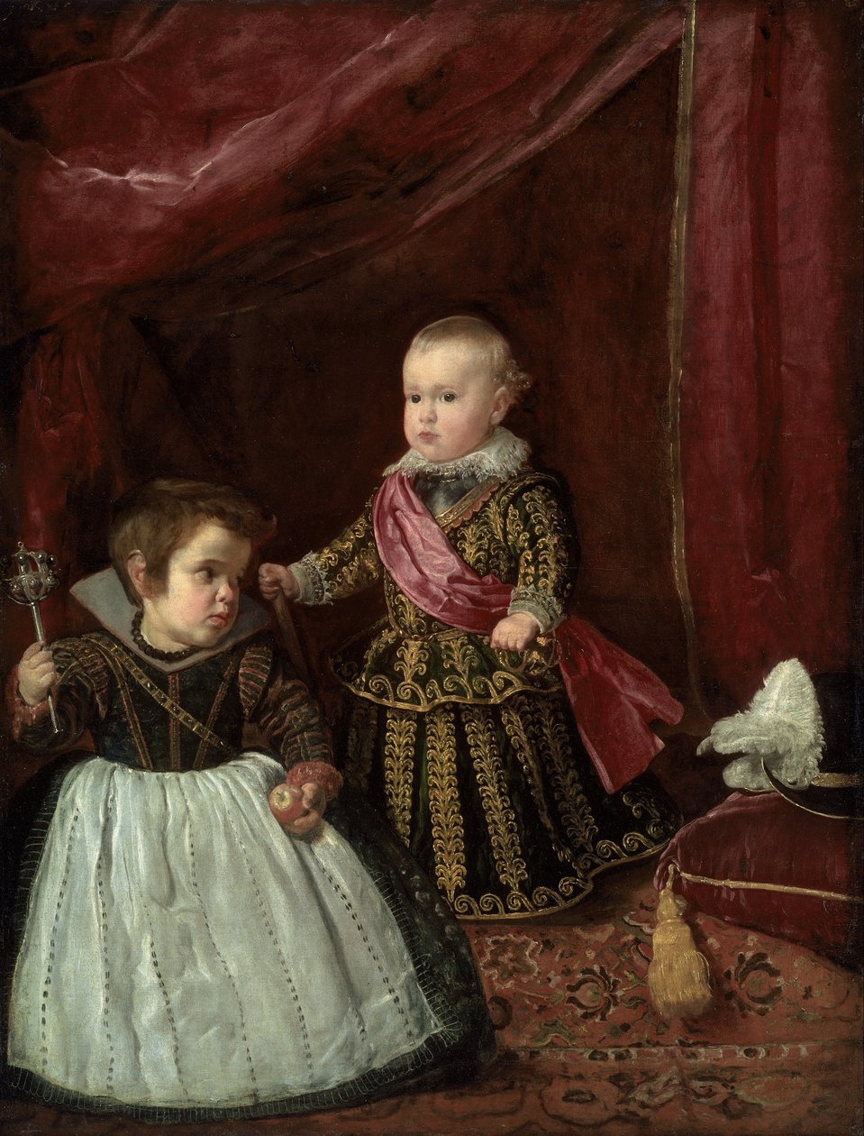 Cüce ile Don Baltasar Carlos by Diego Velázquez