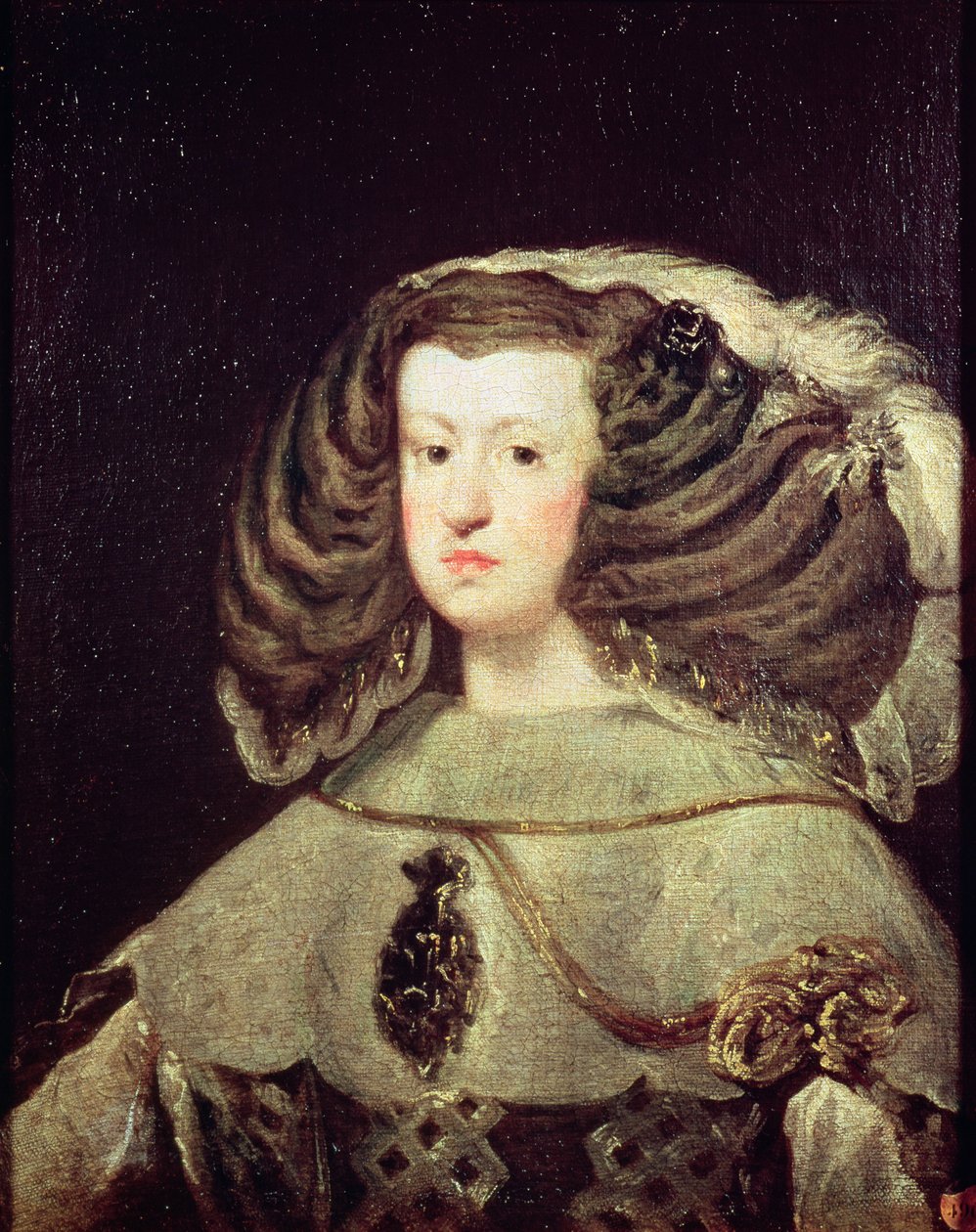 Avusturya Kraliçesi Mariana by Diego Velázquez
