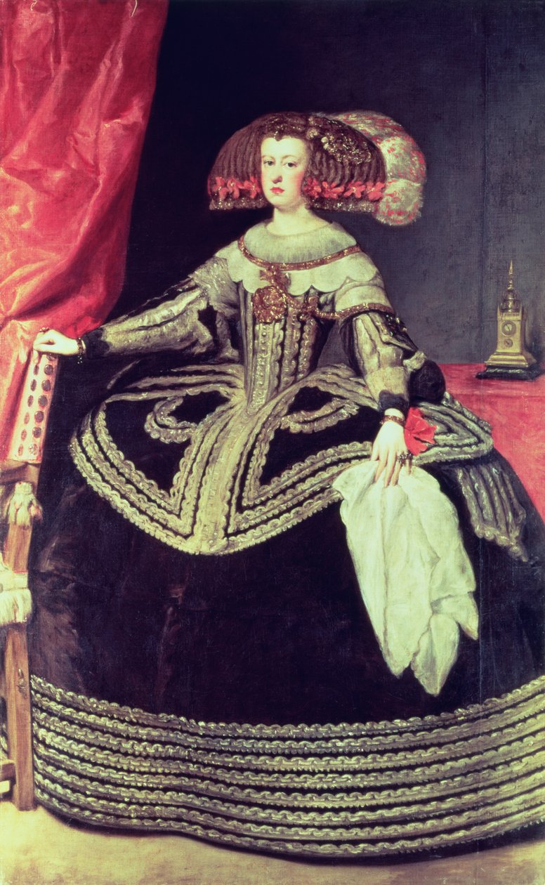 Avusturya Kraliçesi Mariana (1635-96) c.1653 by Diego Velázquez