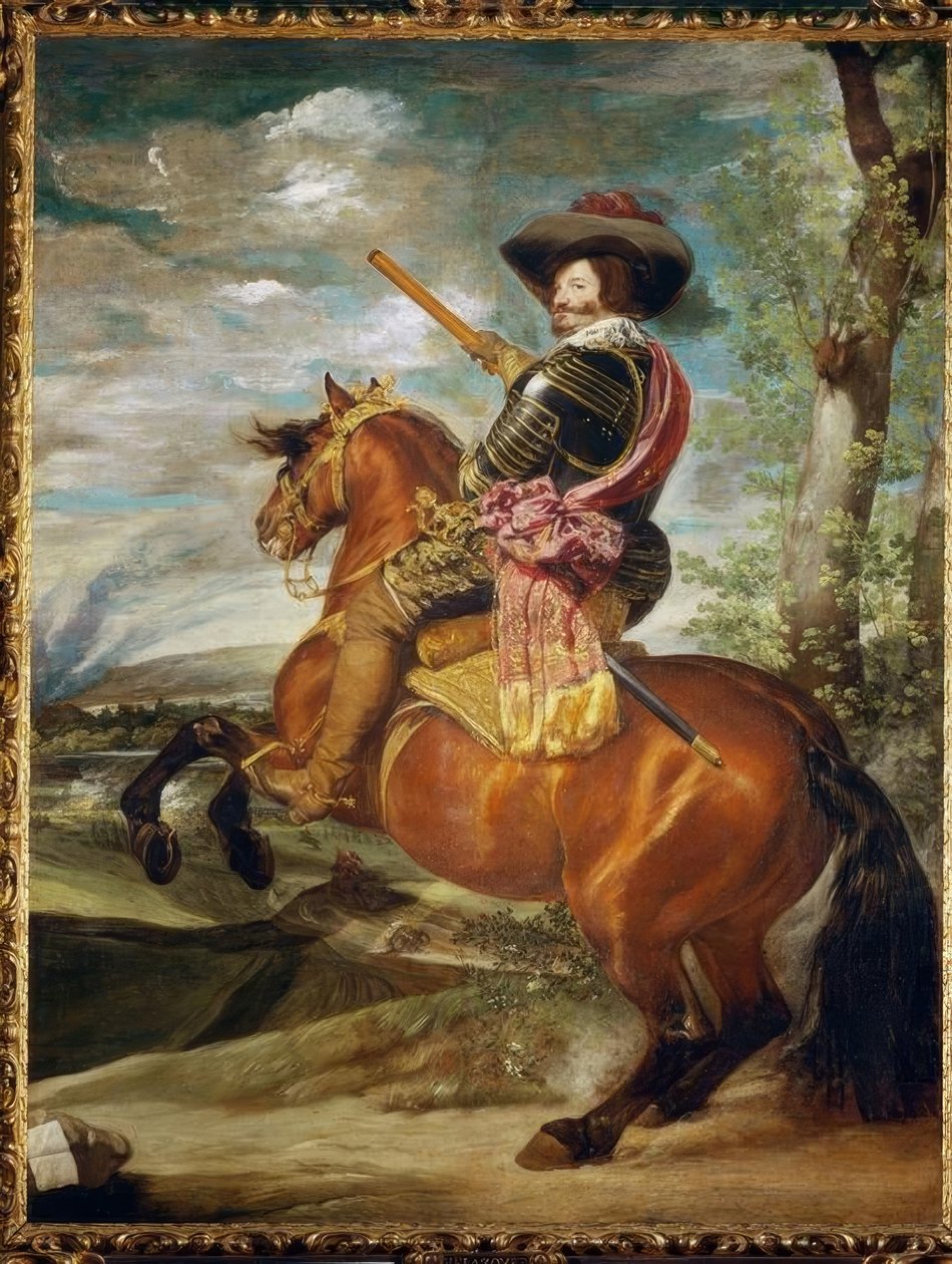 Olivares zu Pferde Kontu by Diego Velázquez