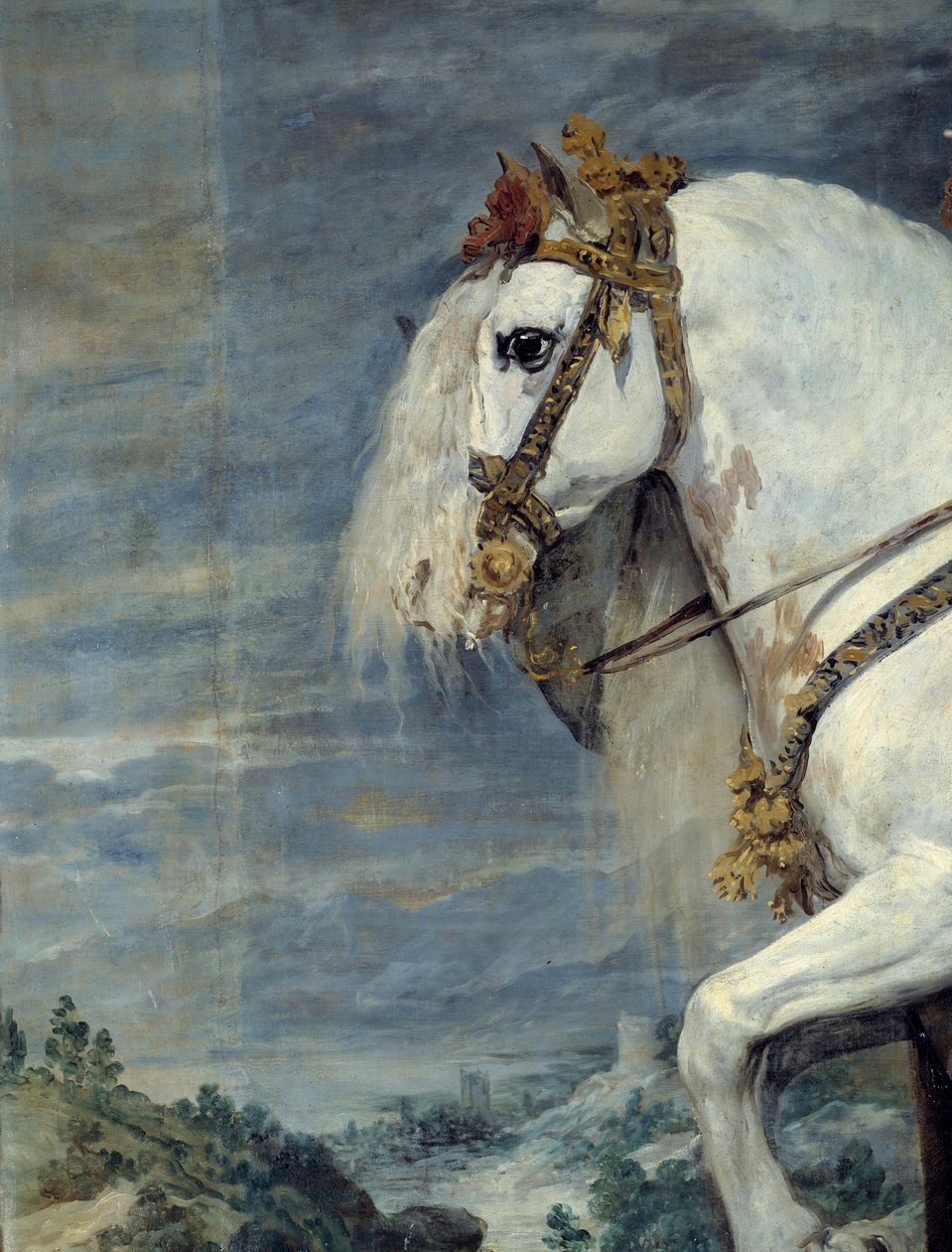 1616'da İspanya Kralı IV. Philip'in karısı olan Fransa'lı Isabelle'in (1602-1644) atlı portresi. Resim Diego Velasquez (1599-1660) 1635 Güneş. 3,01x3,14 m Madrid, Musee du Prado by Diego Velázquez