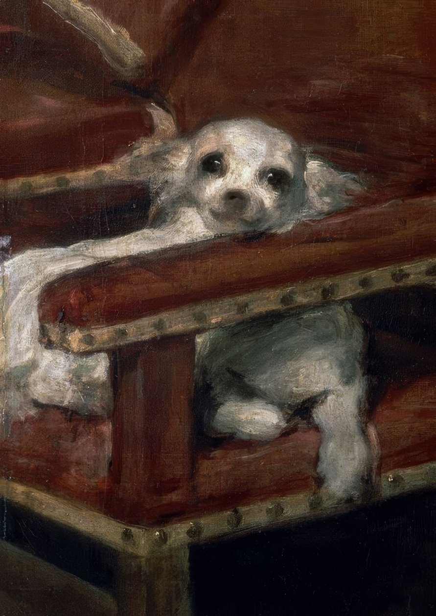 Bebek Philipp Prosper / Detay: küçük köpek by Diego Velázquez