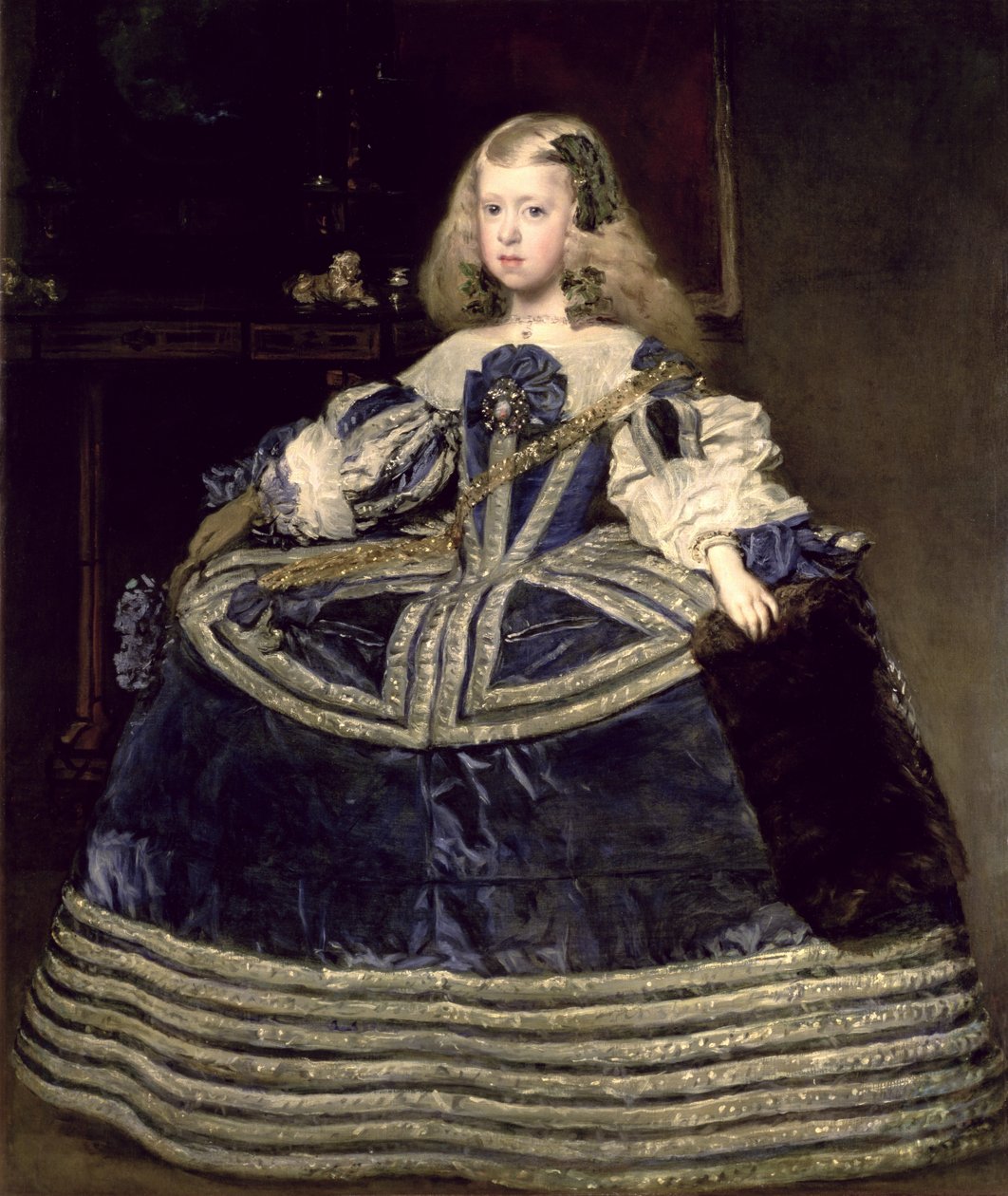 Mavi Elbiseli İnfanta Margarita Teresa by Diego Velázquez