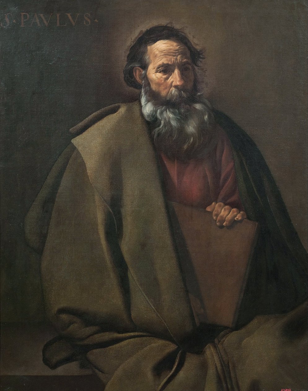 "" Havari Aziz Paul "" Diego Velázquez (Velazquez) (1599-1660) tarafından tablo 1619 Barselona Katalonya Ulusal Sanat Müzesi by Diego Velázquez
