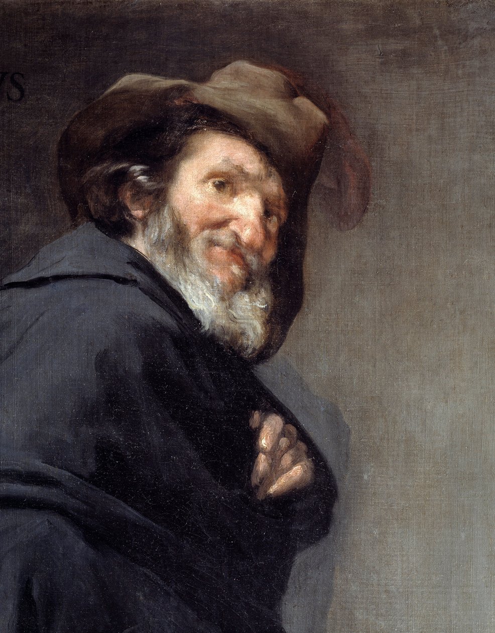 Menippe (Detay). Portre Menippe de Sinope, Yunan şair ve Kinik Okulun filozofu, MÖ 4. ve 3. yüzyıllar arasında yaşamış. Diego Rodriguez de Silva y Velasquez