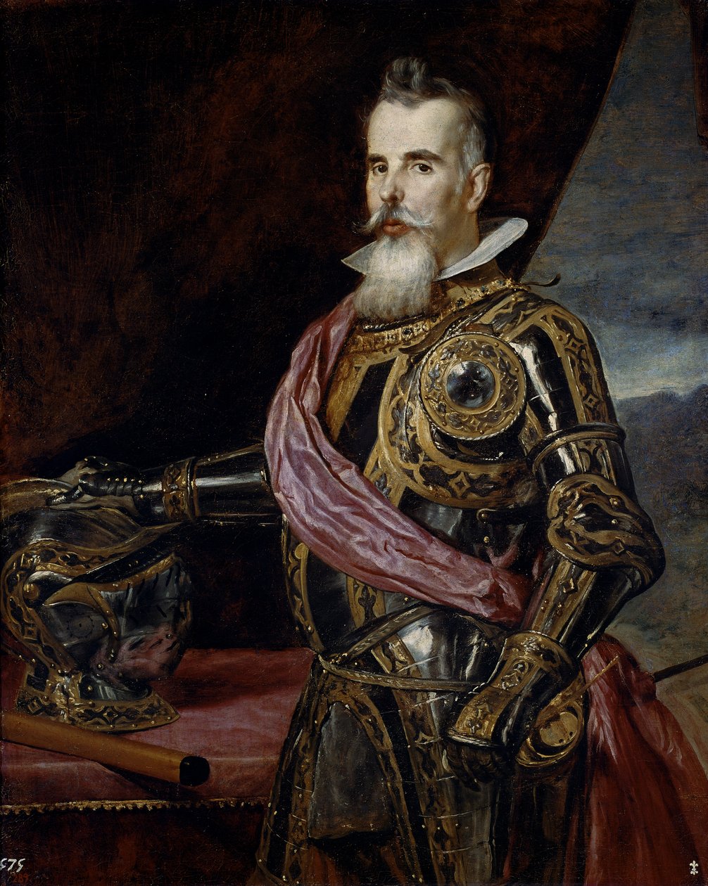 Benevento Kontu Juan Francisco Pepper'ın portresi by Diego Rodriguez de Silva y Velazquez
