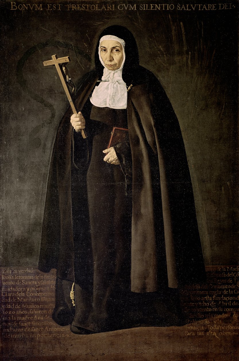 Anne Jeronima de la Fuente'nin portresi by Diego Rodriguez de Silva y Velazquez