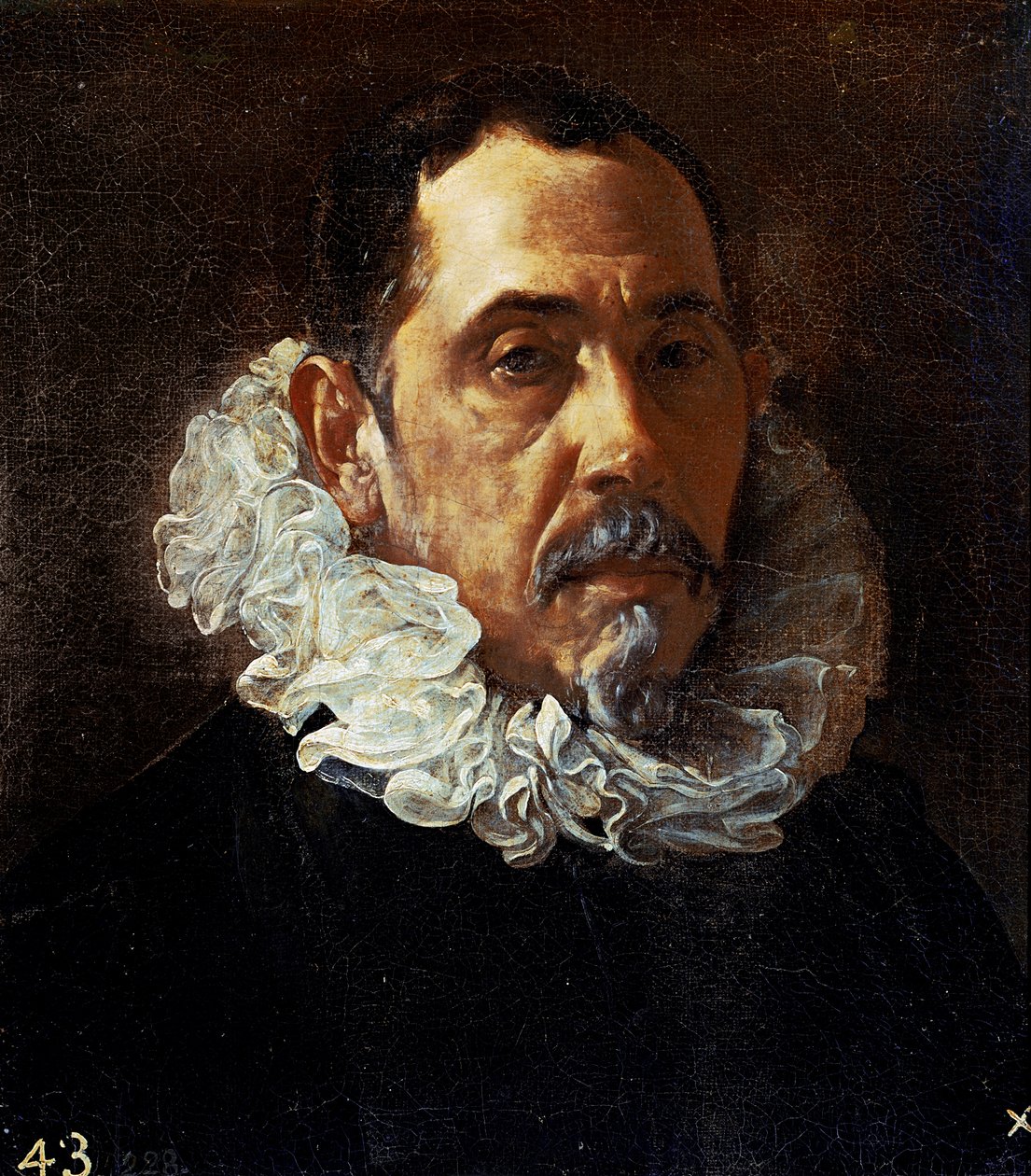 Adam portresi (Francisco Pacheco?), C.1620 (tuval üzerine yağlıboya) by Diego Rodriguez de Silva y Velazquez