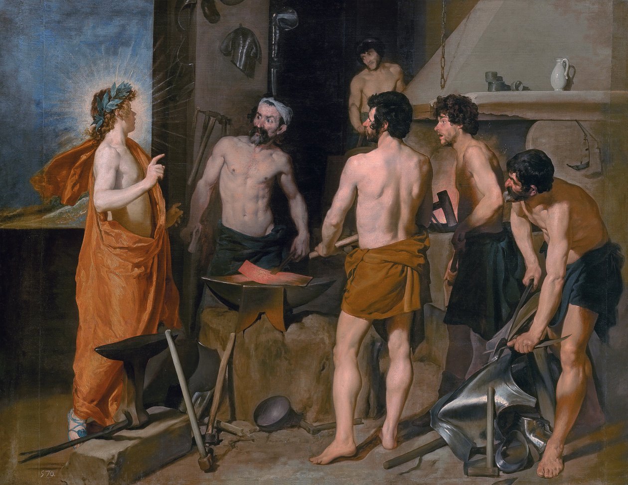 Apollo, Vulcan Ocağında by Diego Velázquez