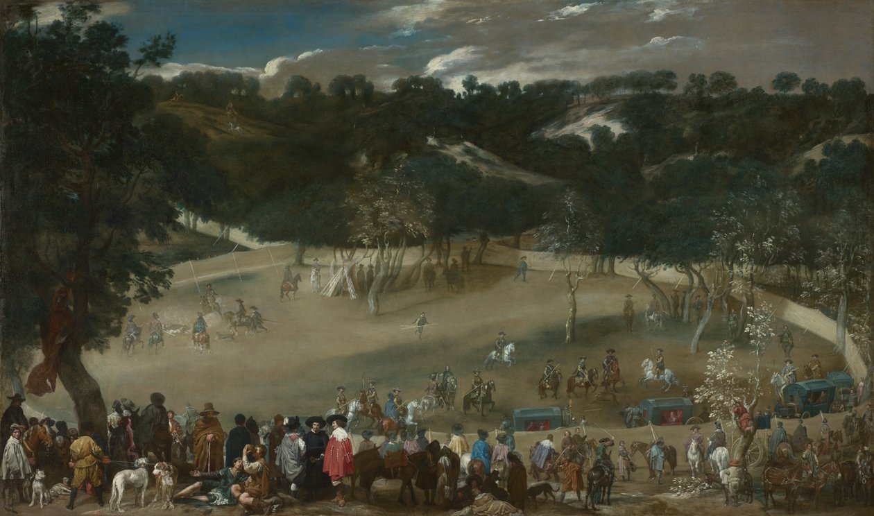 Philip IV Yaban Domuzu avı La Tela Real, c. 1632-1637 by Diego Velázquez