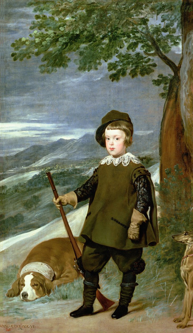 Prens Balthasar Carlos (1629-49) Avcı Kılığına Girmiş, 1635-36 by Diego Velázquez