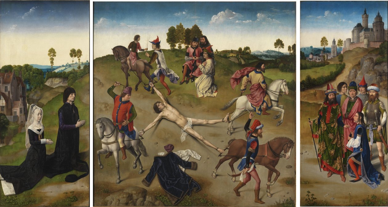 Aziz Hippolyte Üç Parçalı by Dieric Bouts