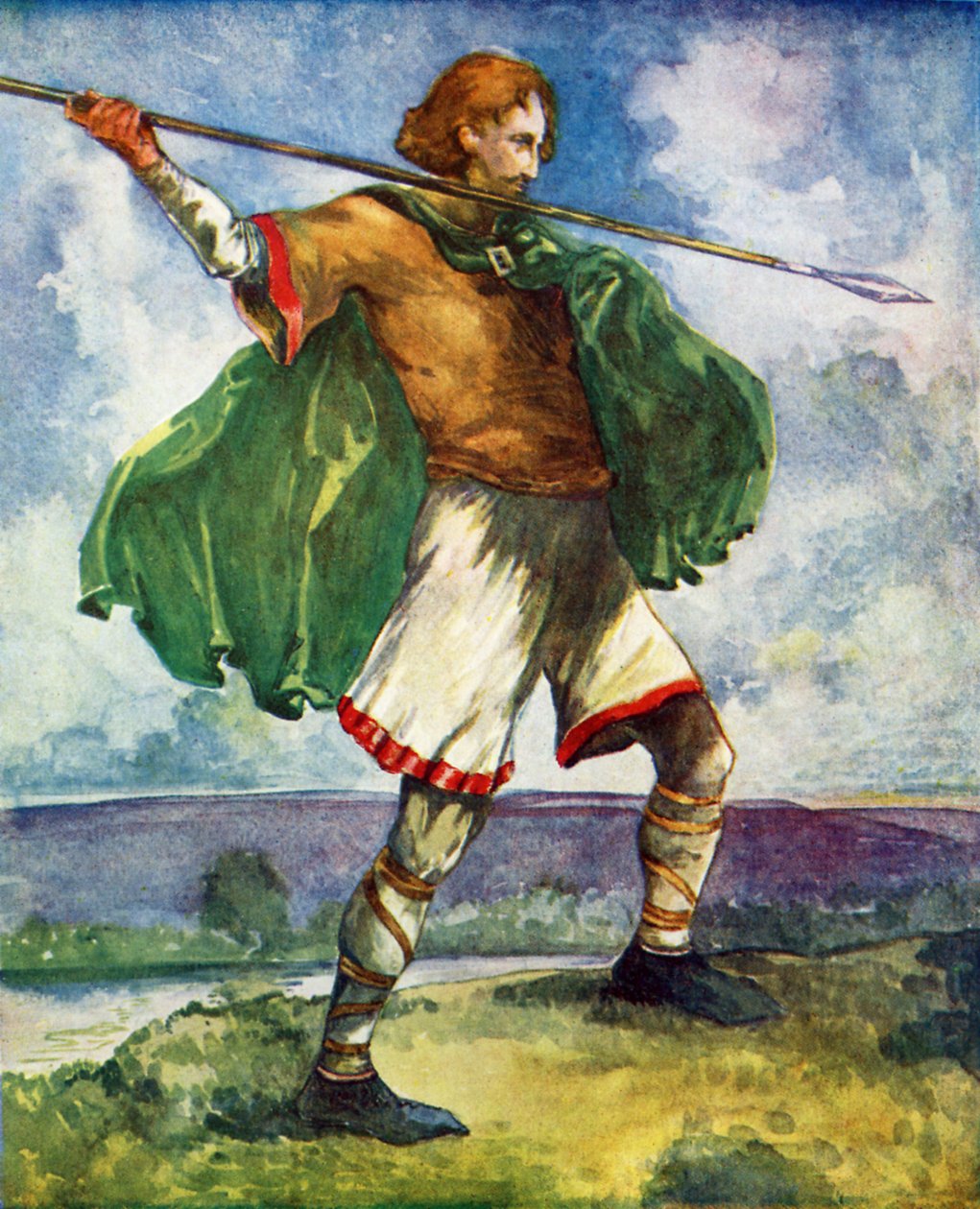 Man s costume in reign of William II (1087- 1100) by Dion Clayton Calthrop