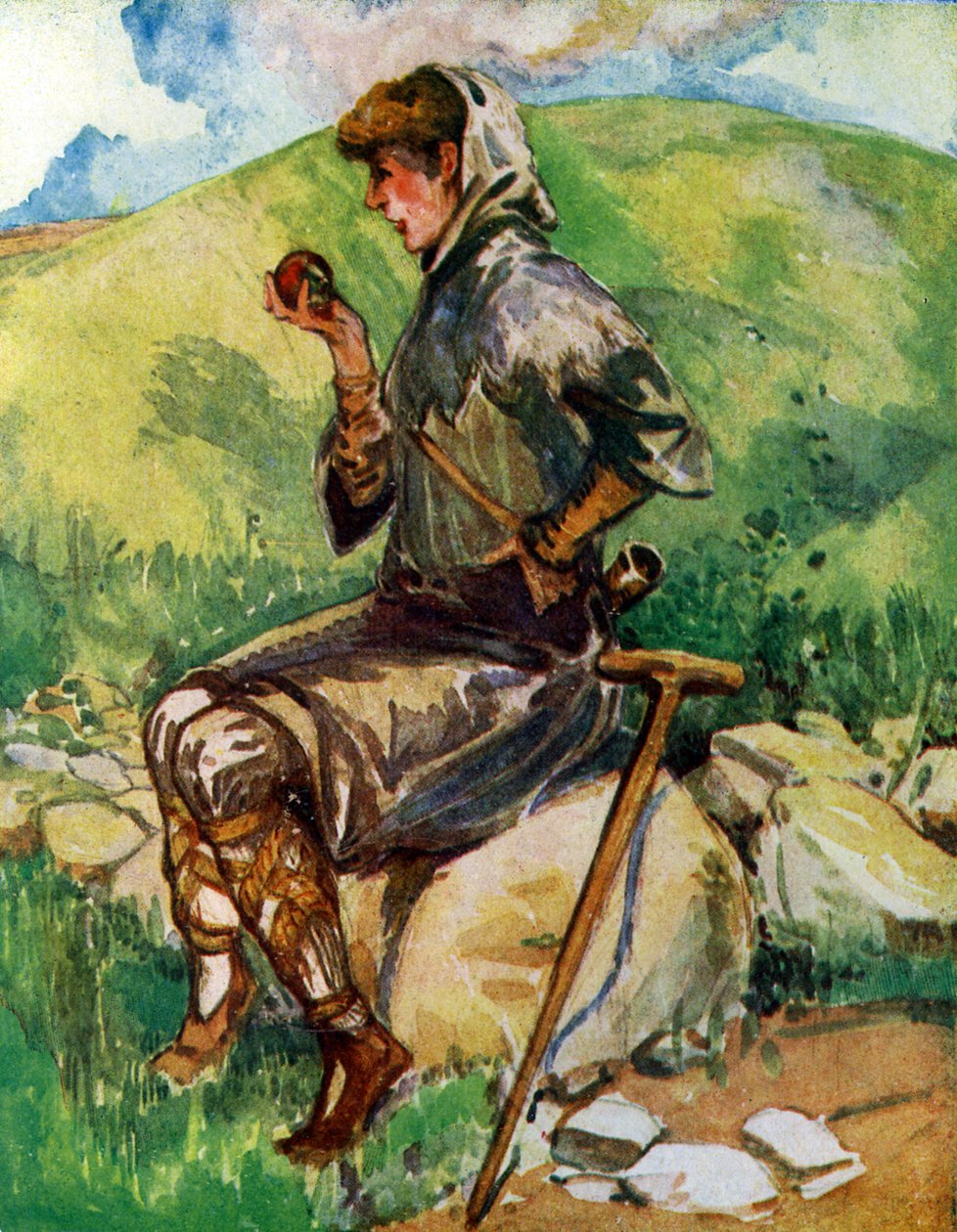 On ikinci ve on üçüncü yüzyıl köylü kostümü by Dion Clayton Calthrop