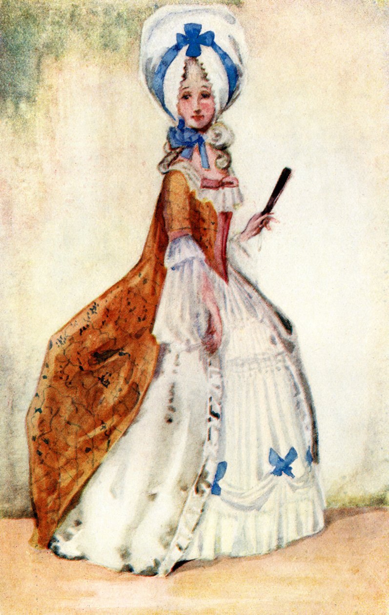 Woman s costume in reign of George III (1760-1820) by Dion Clayton Calthrop