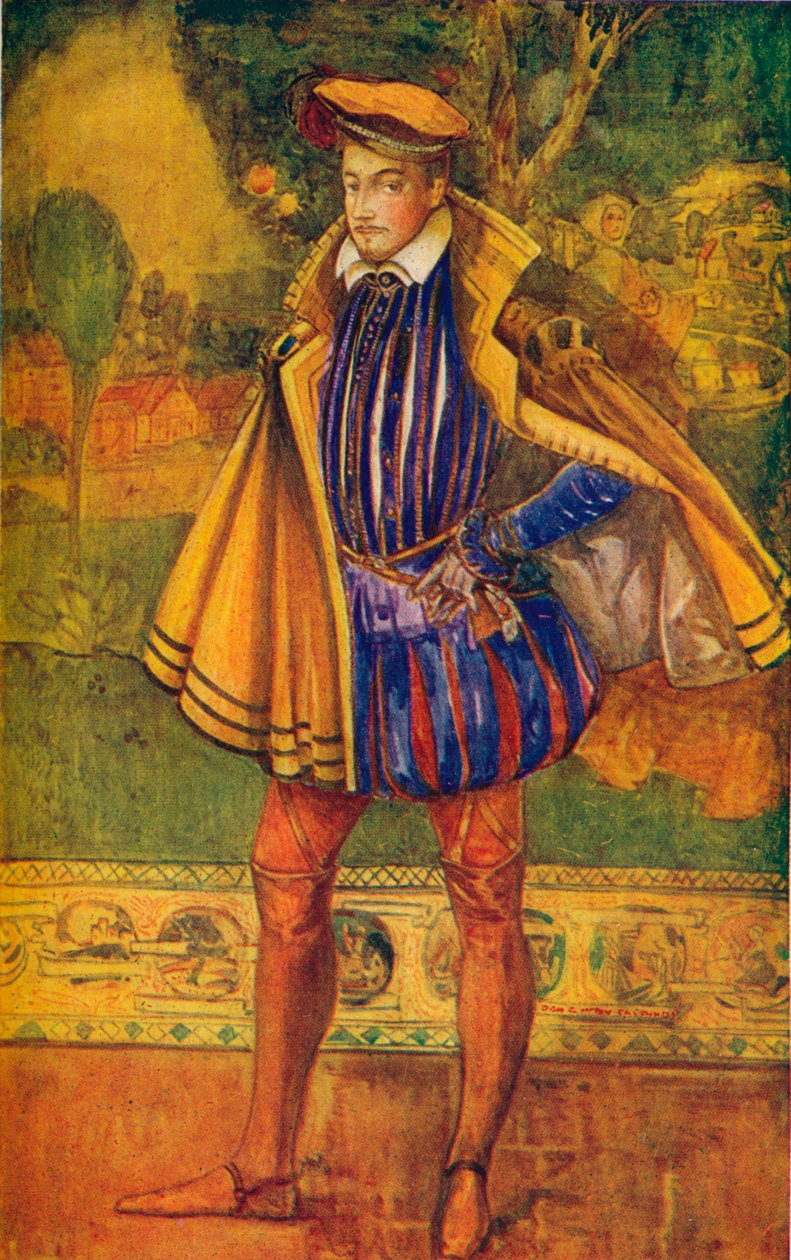 Elizabeth Döneminde Bir Adam, 1907 by Dion Clayton Calthrop