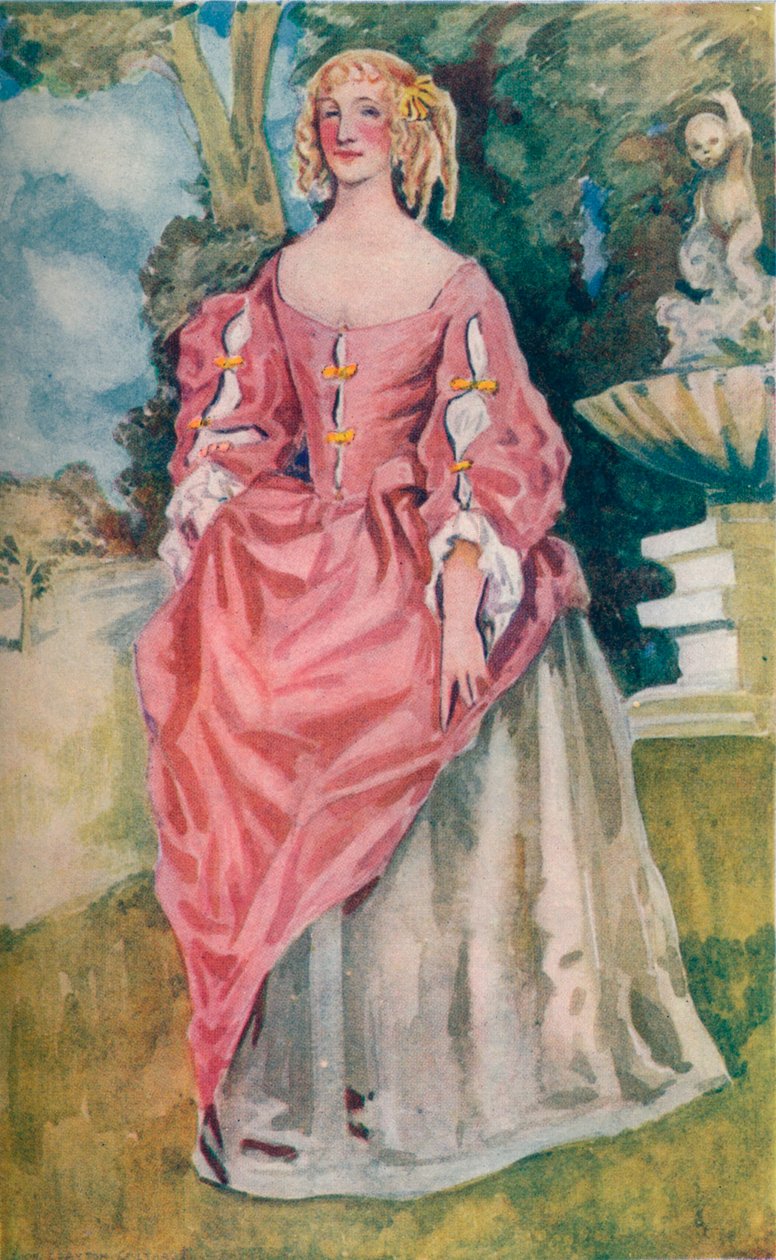 II. Charles Döneminde Bir Kadın, 1907 by Dion Clayton Calthrop