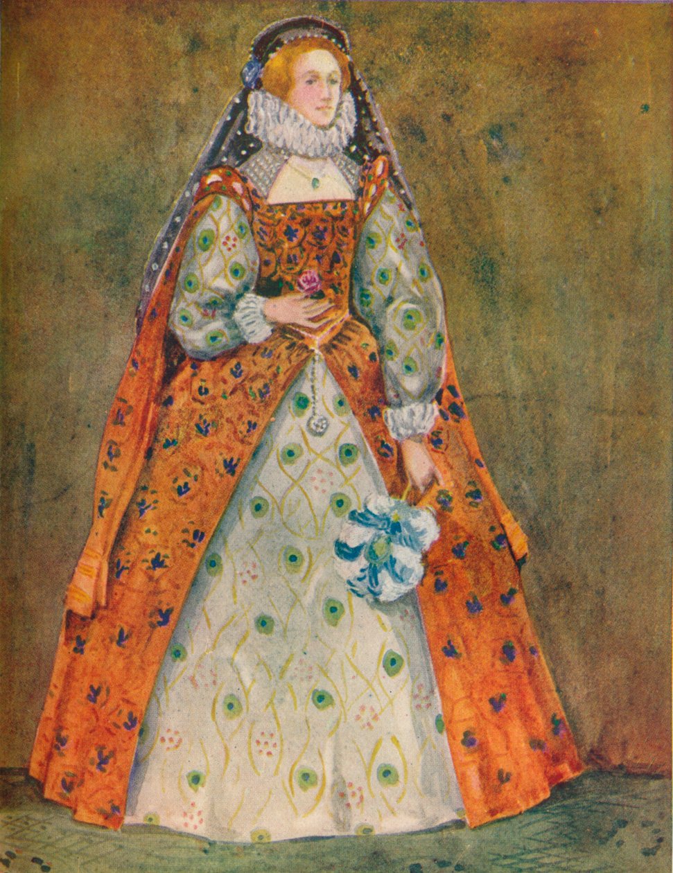 Elizabeth Döneminde Bir Kadın, 1907 by Dion Clayton Calthrop