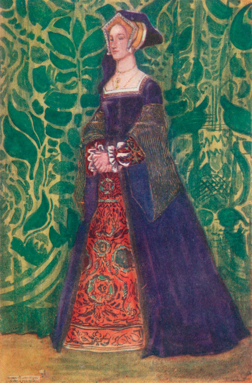 Henry VIII Zamanının Bir Kadını, 1907 by Dion Clayton Calthrop