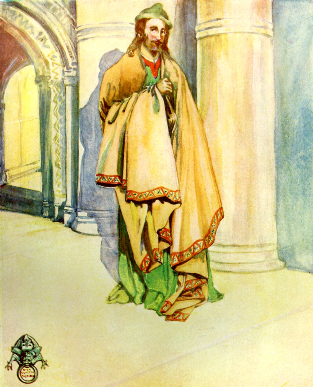 Man s costume in reign of Henry I (1100 - 1135) by Dion Clayton Calthrop