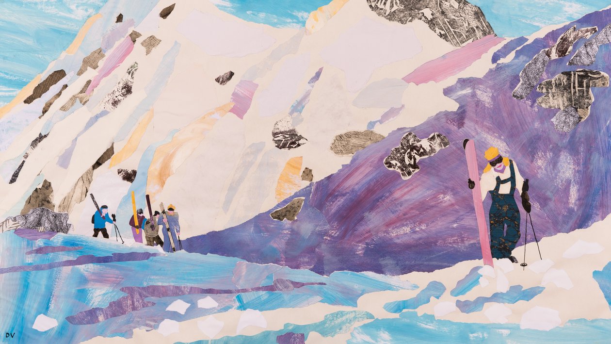 Toz için Tırmanış, 2015 (kolaj) by Dione Verulam
