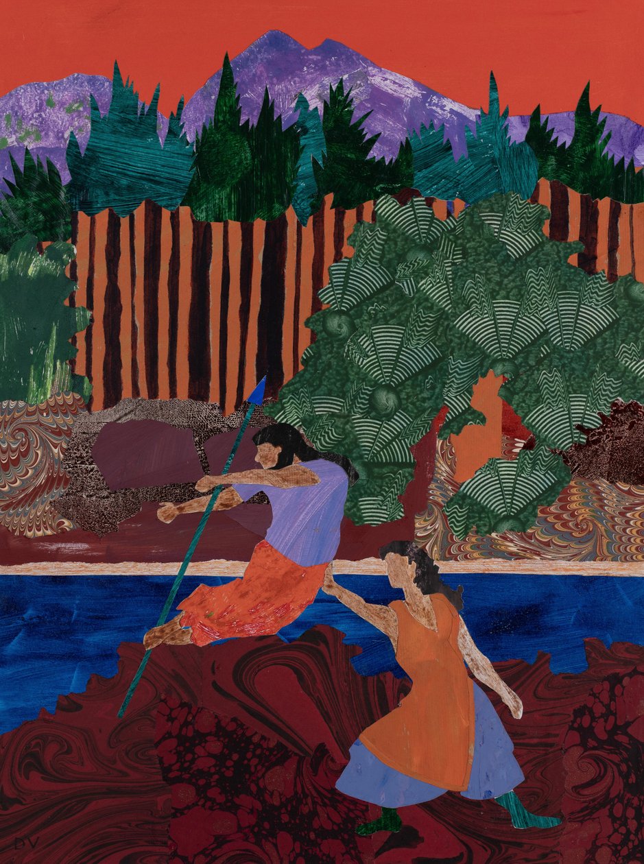 Evlilik içinde pazarlık (kolaj) by Dione Verulam