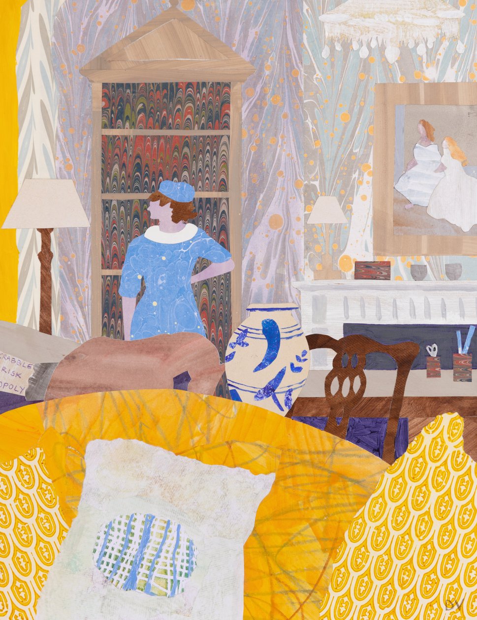 Dışarı çıkayım mı (kolaj) by Dione Verulam