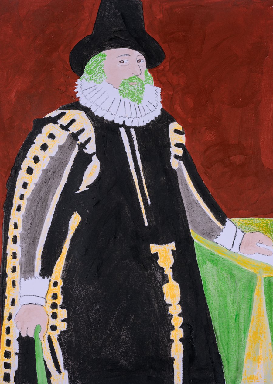 Yeşil gözlü canavar, Francis Bacon (serigrafi ve akrilik) by Dione Verulam